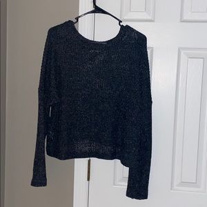 cute sheer black/gray sweater